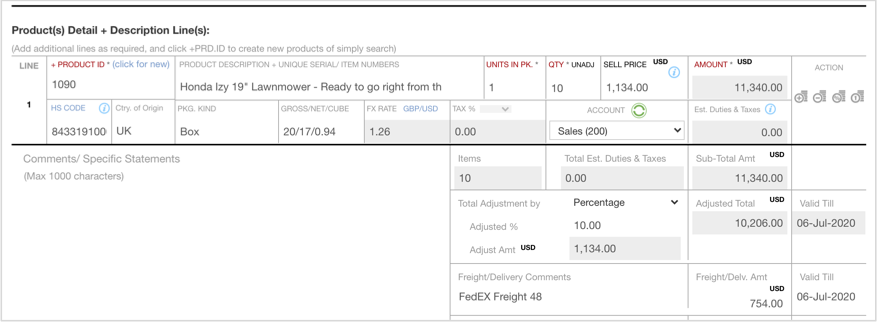 EdgeCTP Financial Document Product Lines