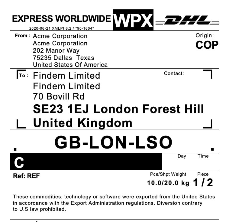shipment-dhl-label