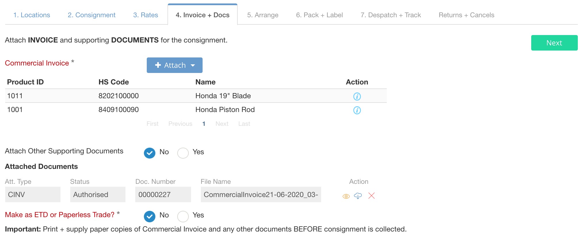 shipment-invoice-view