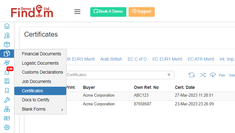 UK Certificate of Origin Application