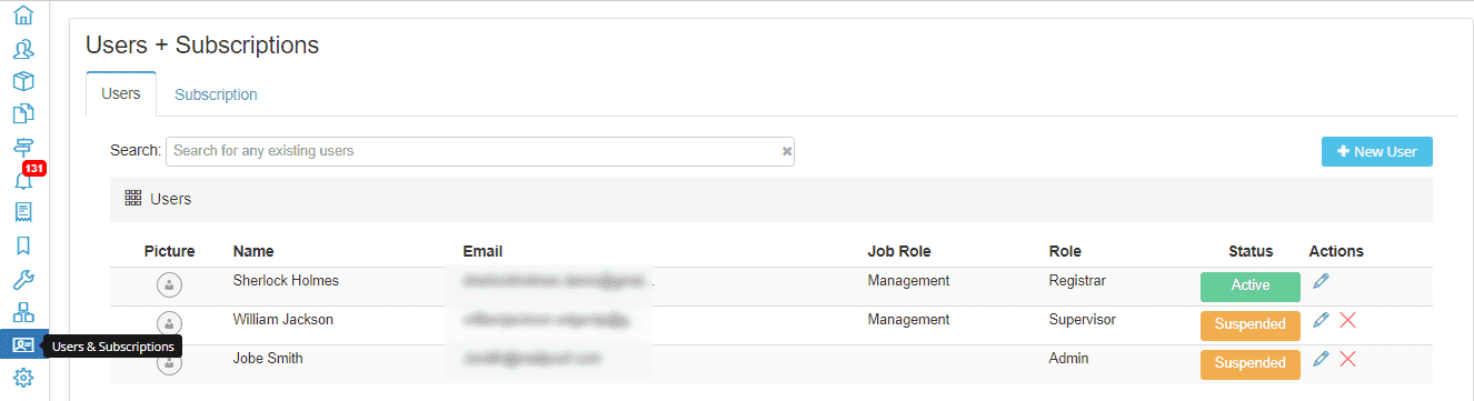 Check Role + Company + User Settings