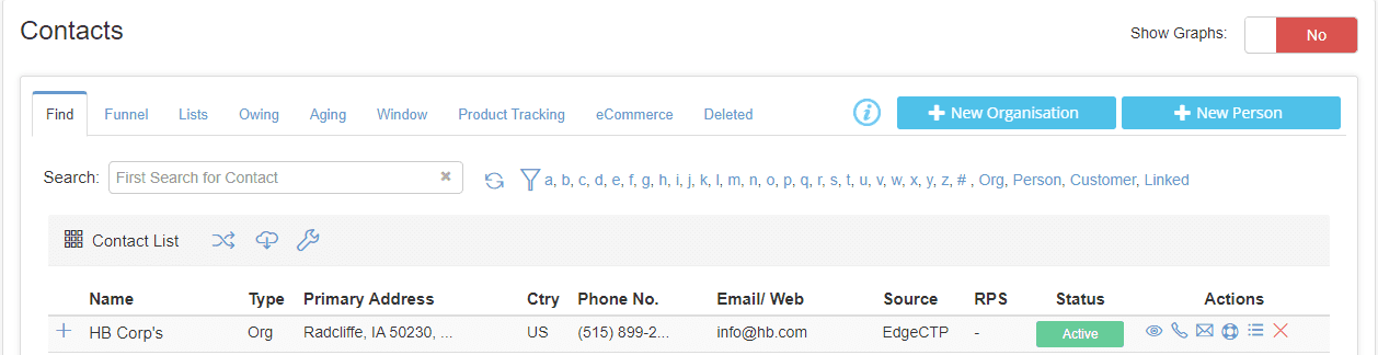 User Contacts