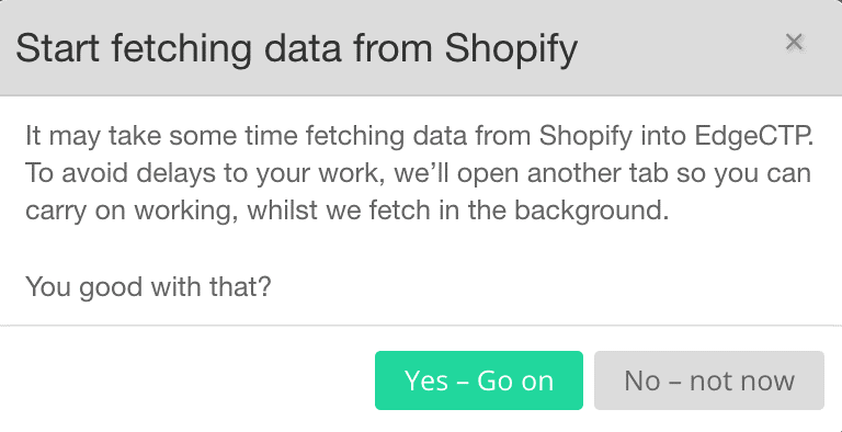 Start Fetching Data