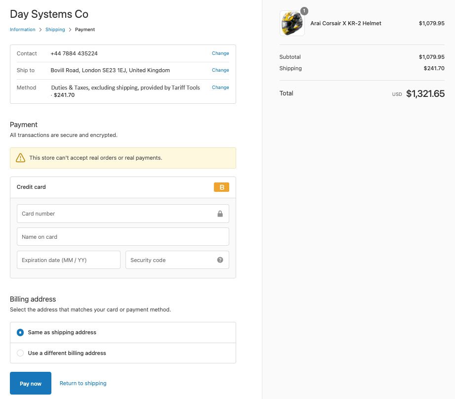 Add Payment Detail